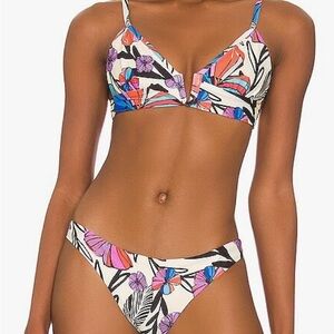 Boamar Lenon Top with Camelia Bottom Tropical Floral Bikini Set